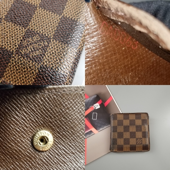 LOUIS VUITTON Multiple Men's Wallet Damier ebene Print/Spain - Picture 6 of 16